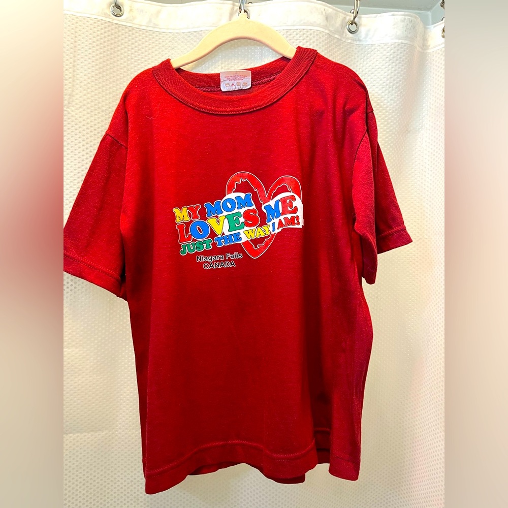 OCEANIC Brand Vintage Childs T-Shirt Size 8 Niagara Falls Souvenir Canada Mom